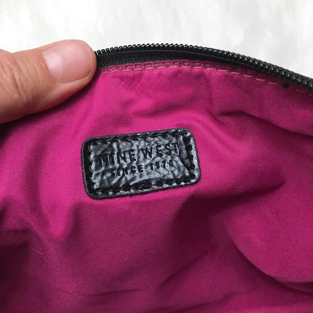 Nine West Glitter Clutch Black